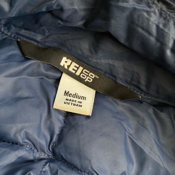 REI Puffy Down Fill Jacket in Navy - Picture 7 of 8